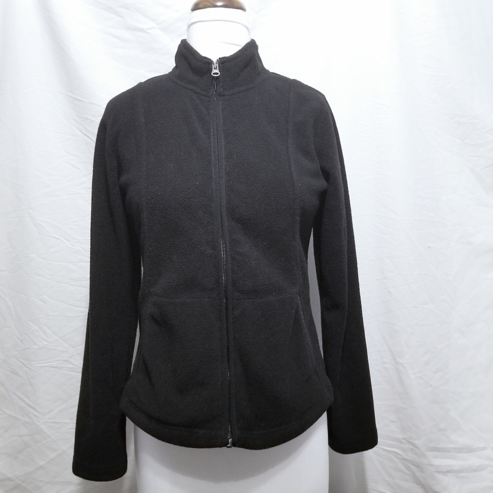 Merona, Fleece, Black Zip Up Lt. Jacket, Sz XS